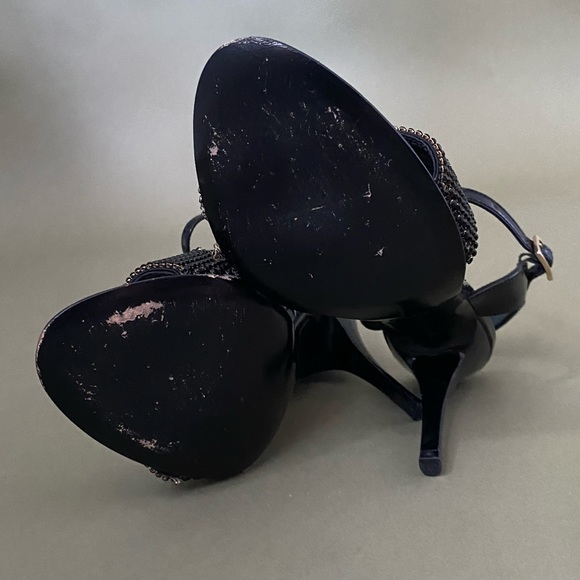 Fendi Swarovski Open Toe Heels Italy Size 37 - Picture 9 of 12